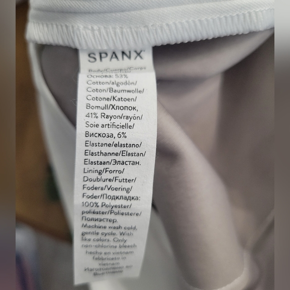 Spanx On the Go Ankle Slim Straight Pull On Pants White Medium NEW NWT - Picture 9 of 10